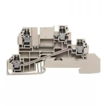 Weidmüller prehodna sponka, 2,5 mm², 24 A, 800 V, bež, vijačni priključek, 50 kosov