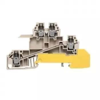 Weidmüller prehodna vrstna sponka, vijačni priključek, 2,5 mm², 800 V, 24 A, bež, 50 kosov