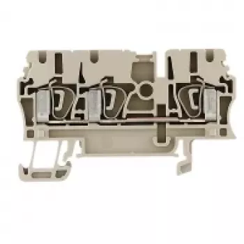 Weidmüller ZDU 2.5/3AN prehodna sponka, vzmetni priključek, 2,5 mm², bež, 100 kosov