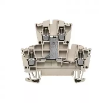 Weidmüller 1022300000 prehodna sponka, 2-nivojska, vijačni priključek, 500 V, 24 A, 4 mm², temno bež