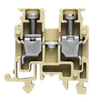 Weidmüller prehodna sponka, vijačni priključek, 2,5 mm², 800 V, 24 A, temno bež, DIN letev TS 35