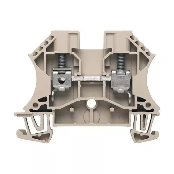 Weidmüller prehodna sponka, vijačni priključek, 800 V, 41 A, 6 mm², bež, 100 kosov