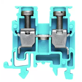 Weidmüller prehodna sponka AKZ 2.5 BL, modra, vijačni priključek, 2,5 mm², 800 V, 24 A