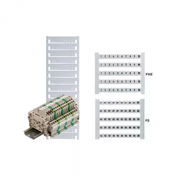 Weidmüller DEK 6 FW 1-50 oznaka za sponke, 6x5mm, bela, številke 1-50, 500 kosov