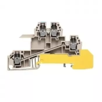 Weidmüller prehodna sponka, vijačni priključek, 2,5 mm², 24 A, 800 V, bež, 50 kosov
