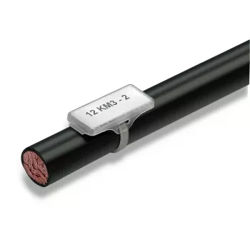 Weidmüller WKM 18/43 oznaka za žice s sponko, črna, polipropilen, 11,5 mm, 100 kosov