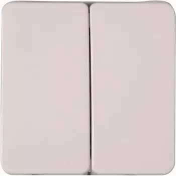 Heinrich Kopp HK02 pokrov dvojnega nihajnega stikala Arctic White