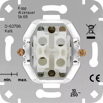 HEINRICH KOPP Series vložek tipkala HK05/HK07 aluminij 503800002