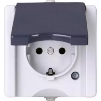 HEINRICH KOPP vtičnica Schuko 1-kratna nadometna za vlažne prostore proAQA siva 16A 250V (947456005)