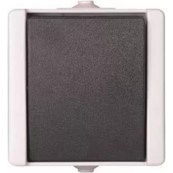 Heinrich Kopp Paris tipkalo, črno in belo, termoplast, IP44, 250 V, 10 A