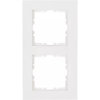 HEINRICH KOPP okvir 2-delni HK07 PURE (157 x 86 x 9,5 mm | IP20 | pritrditev s sponko) - čisto bel (406929008)