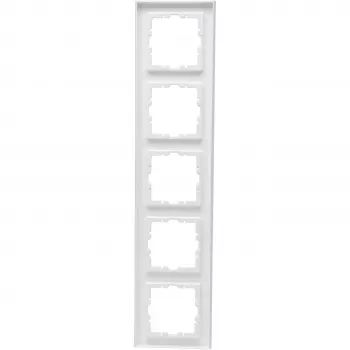 HEINRICH KOPP KOPP okvir 5-delni HK07 PURE (370,8 x 86 x 9,5 mm | IP20 | pritrditev s sponko) - čisto bel (407229008)