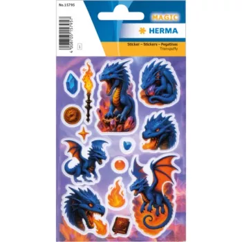 HERMA nalepke MAGIC Dragon Transpuffy (15795)