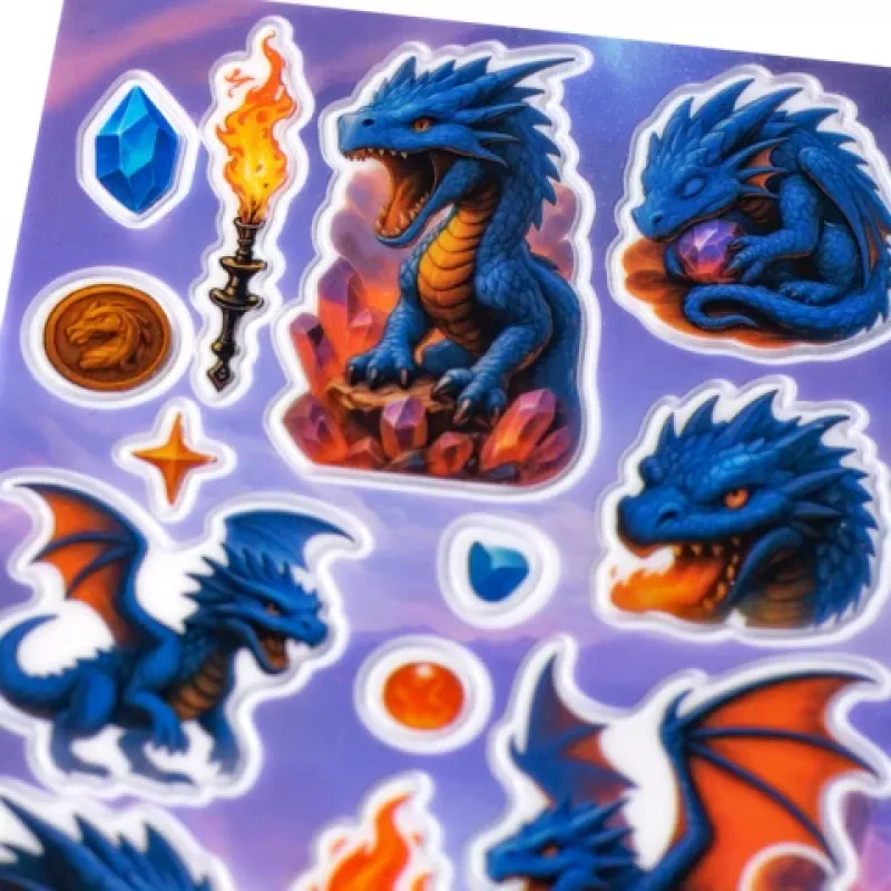 HERMA nalepke MAGIC Dragon Transpuffy (15795)