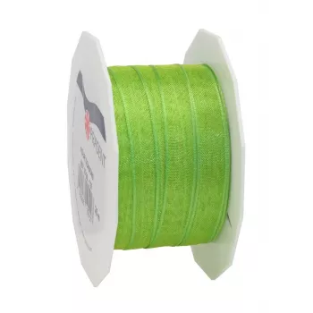 C.E. Pattberg Four Seasons svilen mat darilni trak travnato zelen 10 mm x 25 m