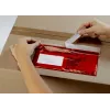 Vereinigte Papierwarenfabriken Docufix samolepilna mapa za dokumente DL dobavnica/račun rdeča/prozorna pakiranje 1000 kosov