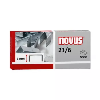 Novus Dahle 042-0039 paket sponk - 6 mm - 1000 sponk iz nerjavnega jekla - kapaciteta 30 listov