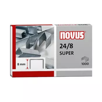 Novus Dahle Novus 24/8 SUPER paket sponk - 8 mm - 1000 sponk - nerjavno jeklo