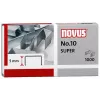 Novus Dahle No.10 SUPER sponke - dolžina kraka 5 mm - nerjavno jeklo - 1000 sponk - kapaciteta 20 listov