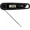 TFA THERMO JACK TASTE digitalni kuhinjski termometer s časovnikom in alarmom, sonda iz nerjavnega jekla, 160 mm, -50 do +300 °C, LCD-zaslon, črn/bel