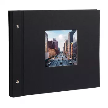 Goldbuch Bella Vista foto album 40 strani črn 300x250 mm prevleka iz poliuretana