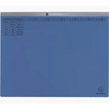 Exacompta 370207B klasična mapa za spise - karton - modra - 320 gsm - 265 x 316 mm - A4
