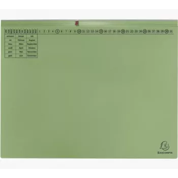 Exacompta 370225B mapa - karton - zelena - 320 g/m² - 265 x 316 mm - A4