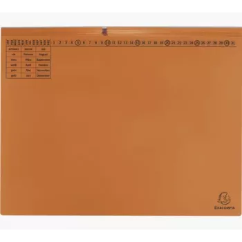Exacompta 370309B elastična mapa za spise - A4 - karton 320 g/m² - oranžna