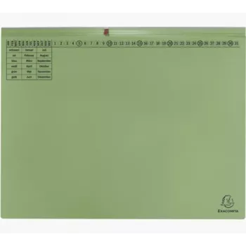 Exacompta 370325B mapa - karton - zelena - 320 g/m² - 265 x 316 mm