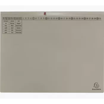 Exacompta 370410B vzvodna mapa A4 80 mm hrbet siva karton 320 g/m²