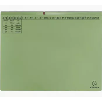 Exacompta 370425B hitri registrator A4 karton zelen 320 g/m² kovinska zaponka