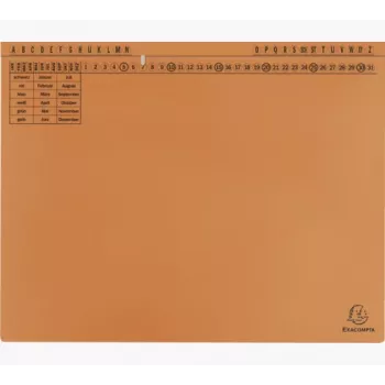 Exacompta 371109B mapa - karton - oranžna - 320 g/m² - 265 x 316 mm