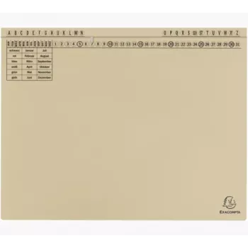 Exacompta 371122B mapa za dokumente - karton - 320 g/m² - A4 - modra - 1 kos
