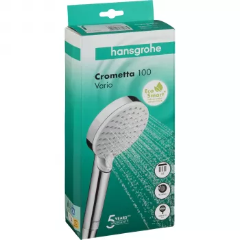 Hansgrohe Crometta Vario EcoSmart ročna prha bela/krom