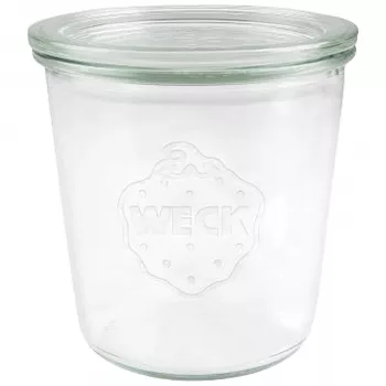 WECK kozarci za vlaganje 580ml set 6 kosov - prozorni kozarci za vlaganje s pokrovi, sponkami in gumenimi tesnili