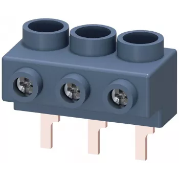 SIEMENS SIRIUS 3RV1915-5A napajalna sponka, 3-polna, vijačni priključek, 690 V, IP20