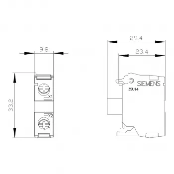 Siemens SIRIUS ACT LED modul z vgrajeno LED AC/DC 24V bela