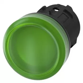 Siemens SIRIUS ACT 3SU1001-6AA40-0AA0 zelena LED signalna lučka 22mm okrogla 24V AC/DC vijačni priključek