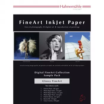 Hahnemühle Digital FineArt A4 testni paket sijajnih papirjev