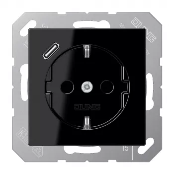 JUNG vtičnica SCHUKO A1520-18CSW z USB Type-C