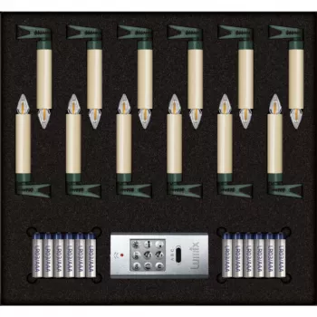 Krinner Superlight Bavaria Mini Flame 12 kosov set ivory