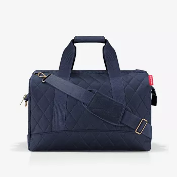 Reisenthel Allrounder L potovalna torba Rhombus Midnight Gold, 30L, modra