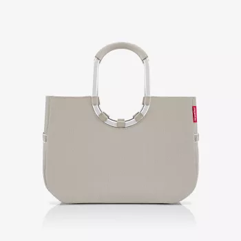 Reisenthel Loopshopper L Herringbone Sand nakupovalna torba