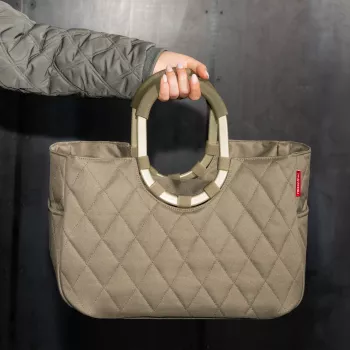 Reisenthel loopshopper M Frame Rhombus nakupovalna košara olivna (OS5047)