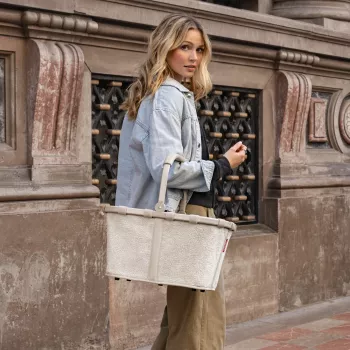 Reisenthel Carrybag Teddy Sand (BK1042) - nakupovalna košara, 22L, recikliran poliester