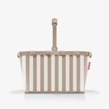 Reisenthel Carrybag Summerstripes Coffee nakupovalna košara 22L