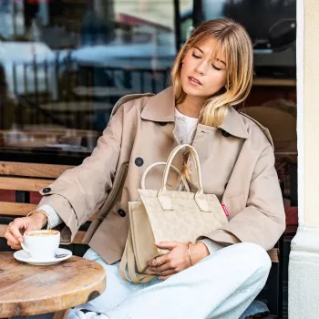Reisenthel daily shopper XS leo vanilla nakupovalna torba
