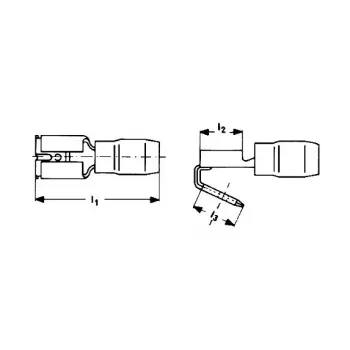 Klauke ploščata vtična tulka 1,5–2,5 mm² 730/AZ