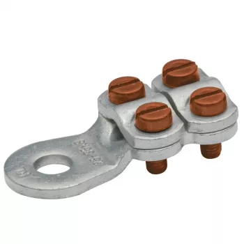 KLAUKE 586R10 redukcijski stisnjeni spojnik, aluminij na baker, 50 mm² na 35 mm², pocinjen, 46 mm