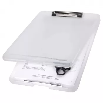 MAPED The Clip podlaga za pisanje H2532010 DIN A4 prosojno bela plastika